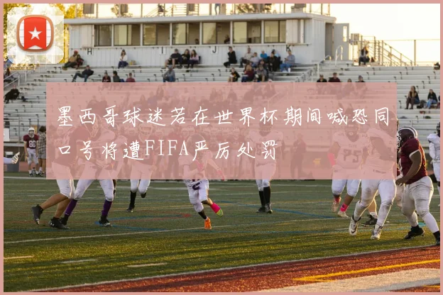 墨西哥球迷若在世界杯期间喊恐同口号将遭FIFA严厉处罚